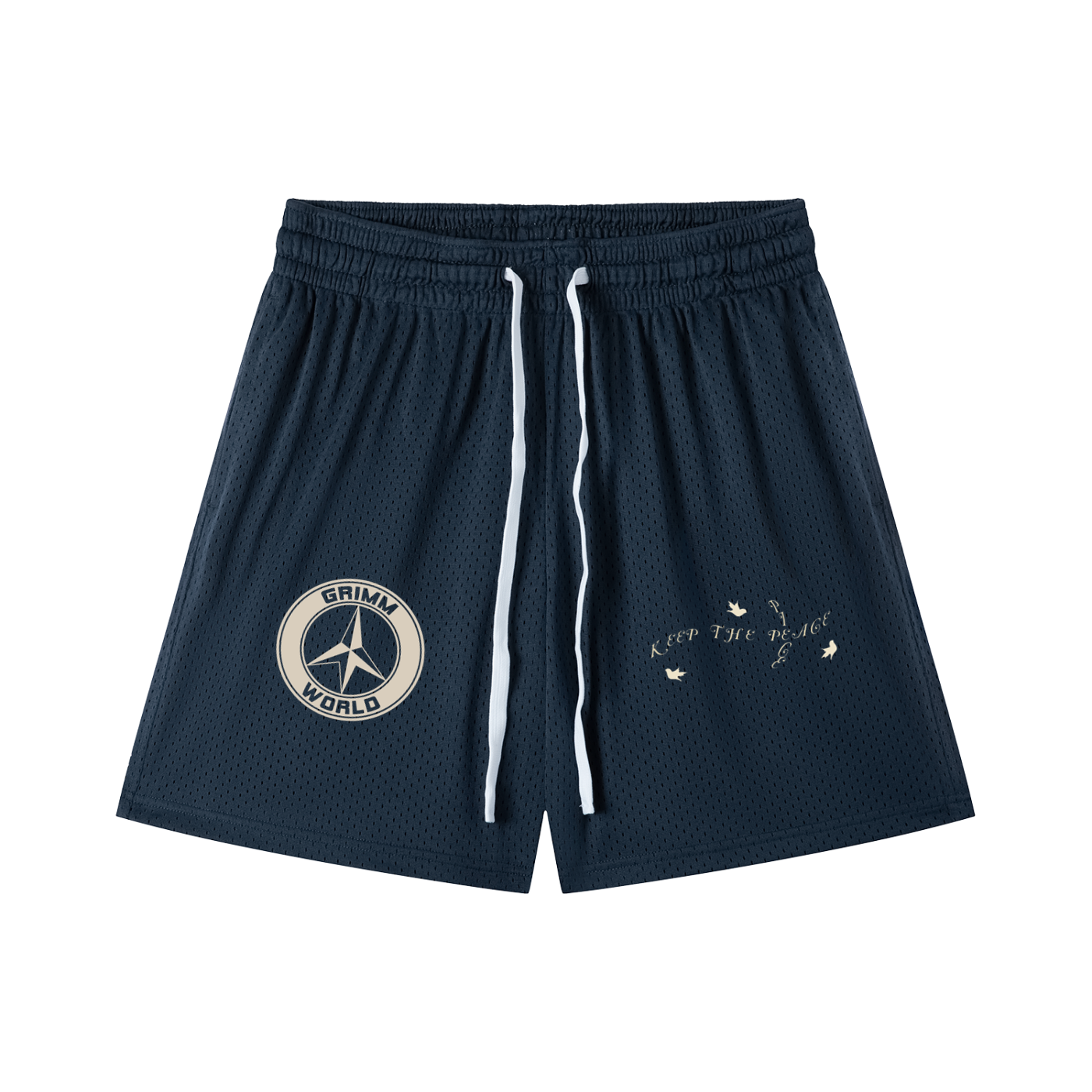 Grimm World Mesh Drawstring Shorts