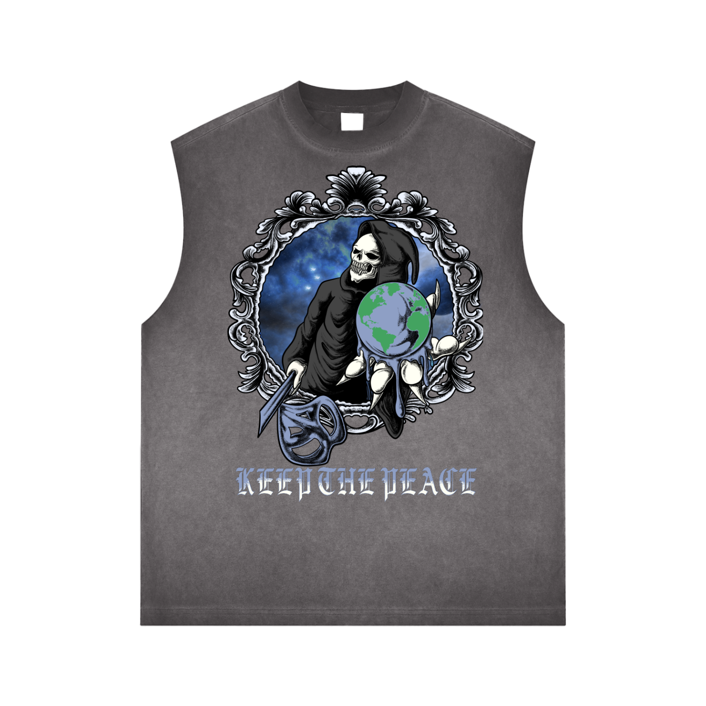 Grimm World Reverse Washed Tank Top