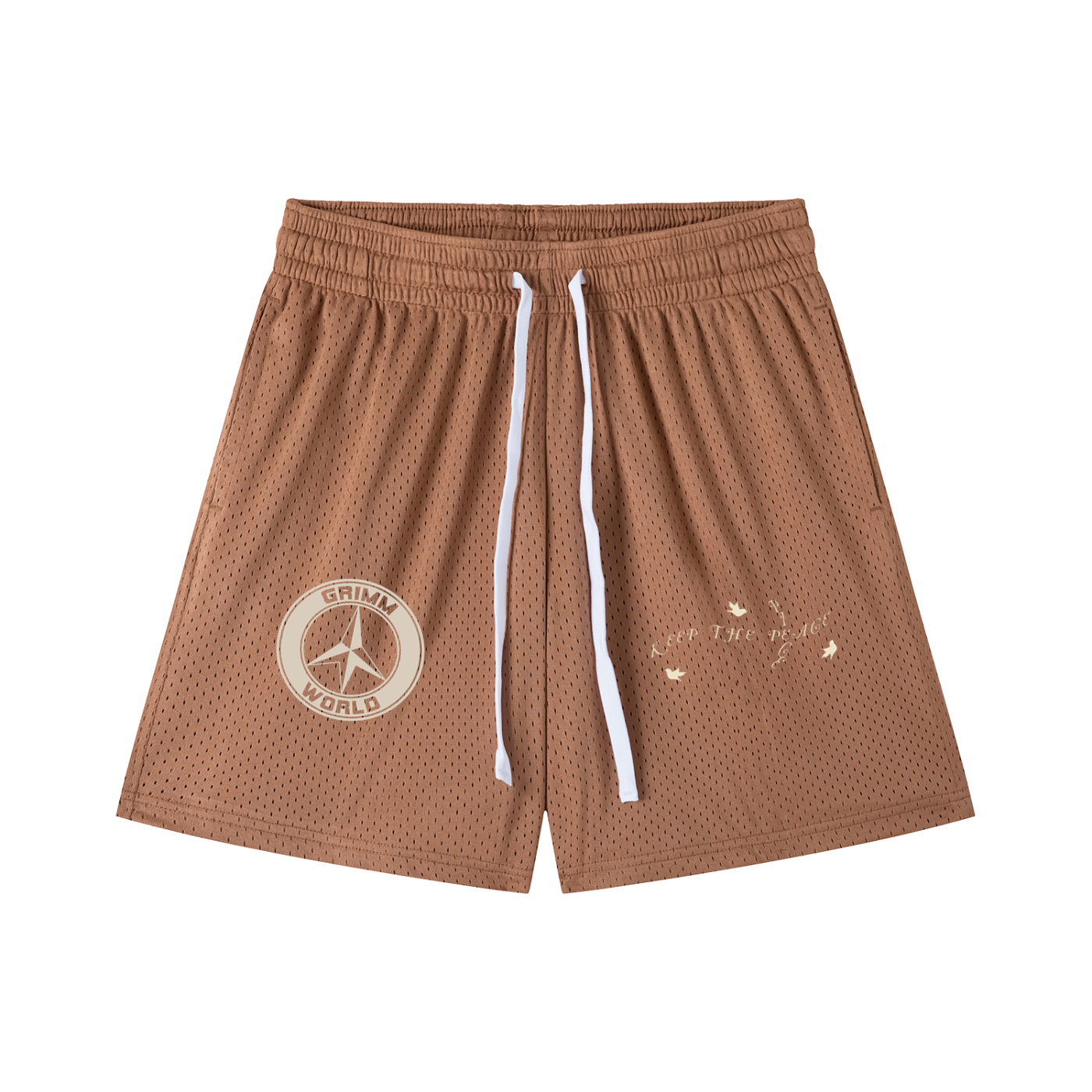 Grimm World Mesh Drawstring Shorts