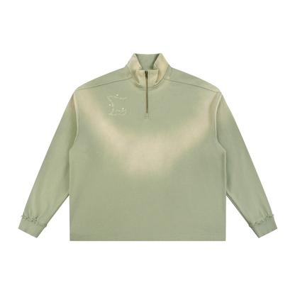 Grimm World Sunfaded Quarter-Zip Sweatshirt